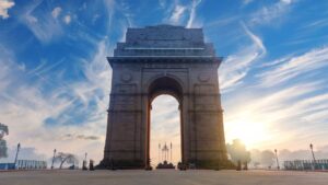 India Gate at sunrise